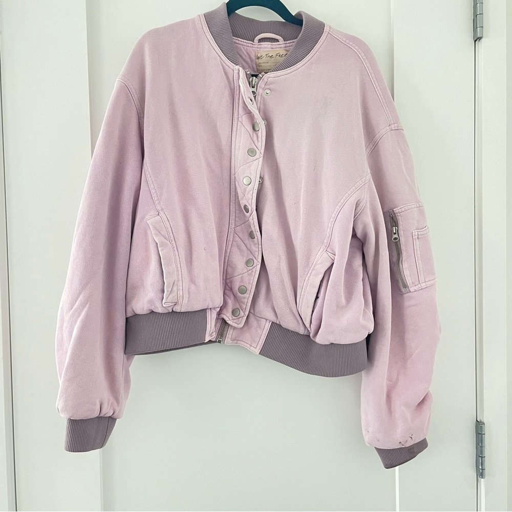 Free People Purple Bomber